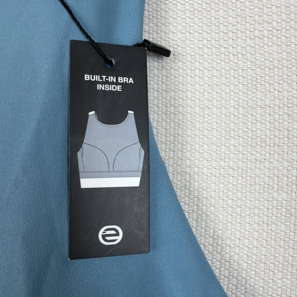 Etonic Performance Active Tank Dress Size XS Blue NWT Built in Bra Athletic Golf